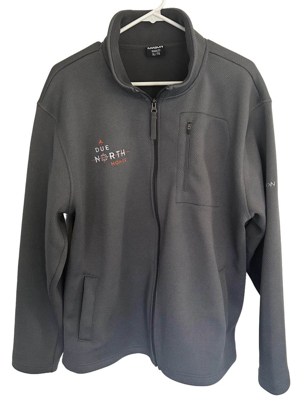 Karbon Men’s  Graphite Grey Full Zip Softshell Jacket   Size XL